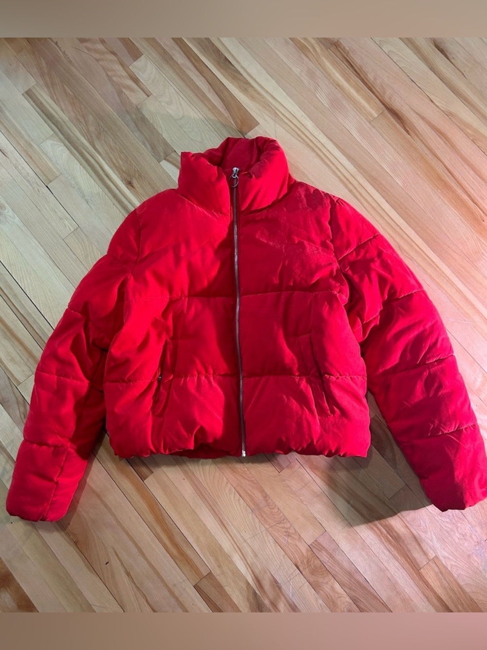 Only Red Puffer Jacket - Picture 2 of 9